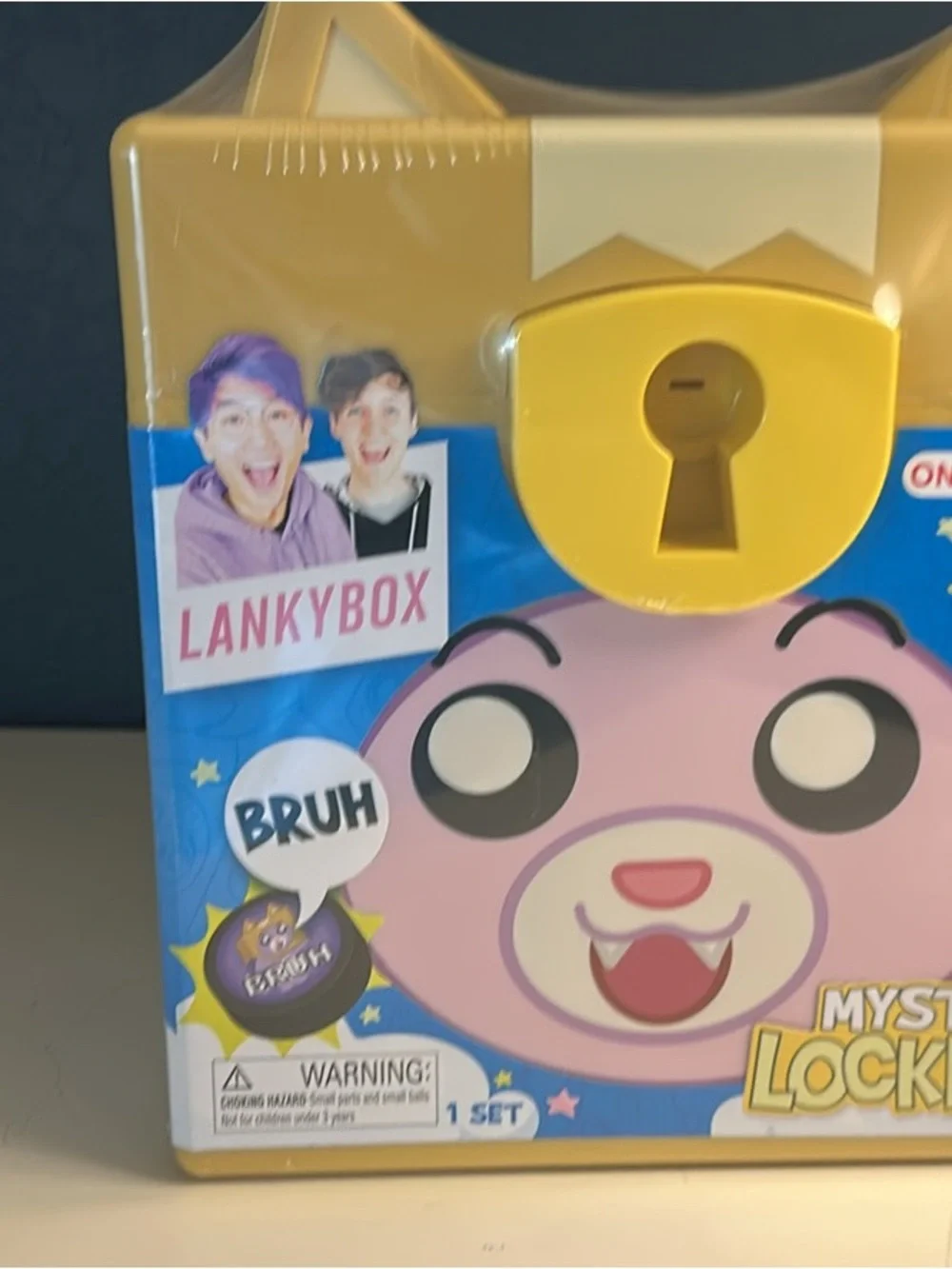 Kids Mystery Lock Toy - Pink and Yellow